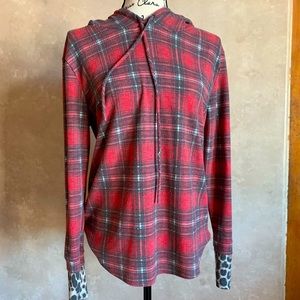 Flannel pullover